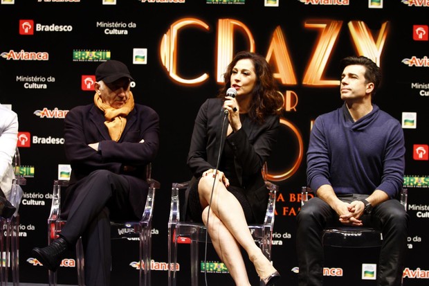 Cláudia Raia na coletiva do musical &quot;Crazy for You&quot; (Foto: Paduardo / AgNews)