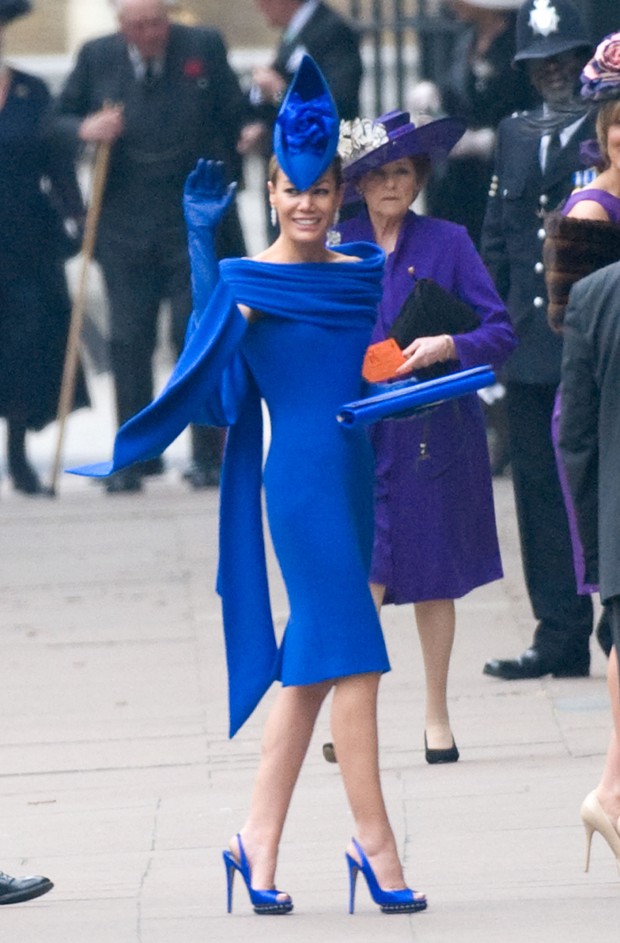 Tara Palmer-Tomkinson no casamento de Pippa Middleton e do príncipe William (Foto: Getty)