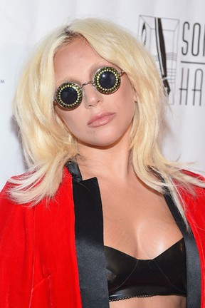 Lady Gaga em evento em Nova York, nos Estados Unidos (Foto: Michael Loccisano/ Getty Images/ AFP)