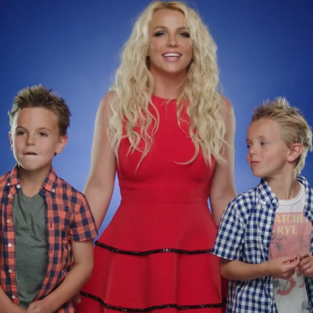 Britney Spears com os filhos (Foto: Instagram / Reprodução)