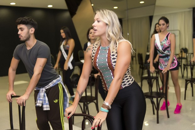 Candidatas ao Miss Brasil 2015  (Foto: Lucas Ismael / Band)
