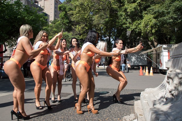 Candidatas a Miss Bumbum (Foto: Marcelo Brammer / Divulgação)