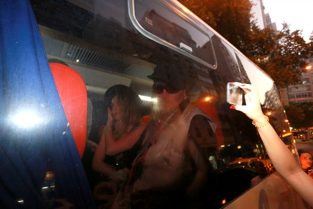 Johnny Depp com a mulher Amber Heard (Foto: DILSON SILVA E GABRIEL REIS/AgNews)
