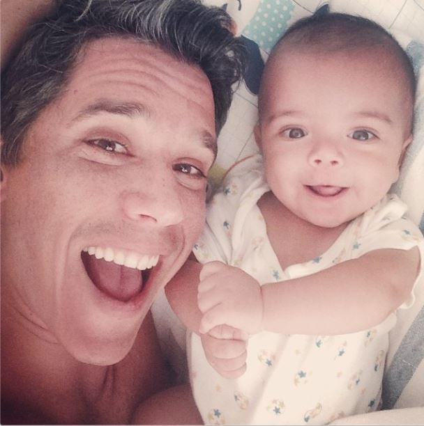 Marcio Garcia e o filho João (Foto: Reprodução/Instagram)