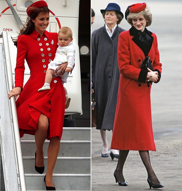 Kate Middleton e a Princesa Diana (Foto: Reuters | Getty Images)