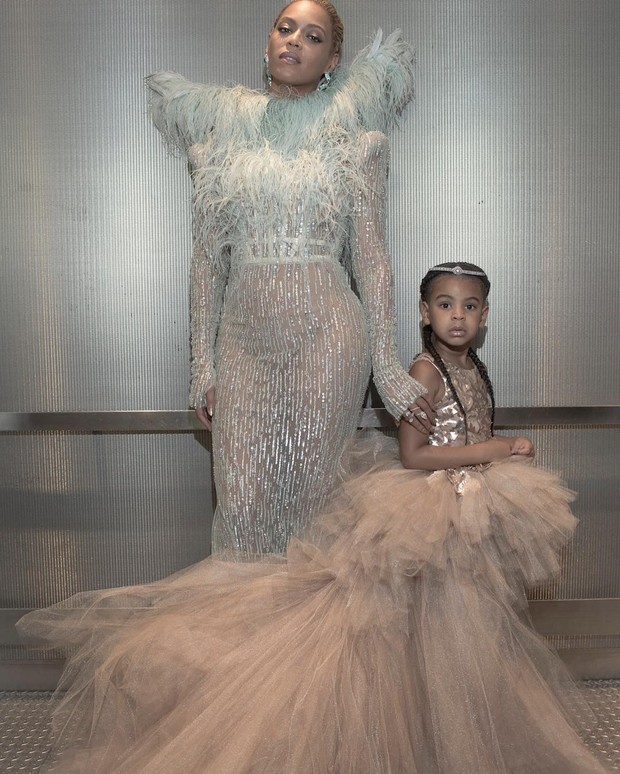 Beyoncé e a filha, Blue Ivy (Foto: Reprodução / Instagram)