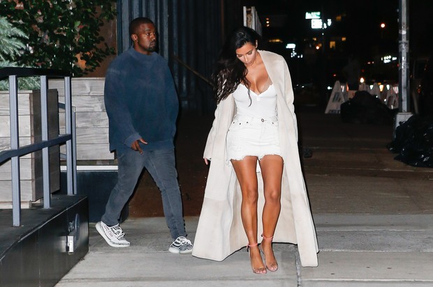 Kanye West e Kim Kardashian  (Foto: AKM-GSI)