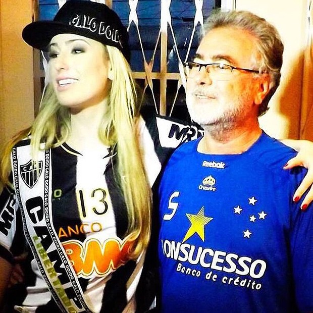 Fernanda Keulla com o pai (Foto: reprodução/instagram)