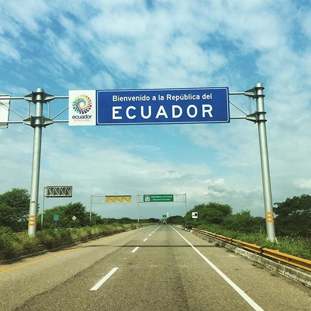 Amanda Richter e Max Fercondini chegaram ao Equador nesta sexta, 15 (Foto: Instagram/Reprodução)