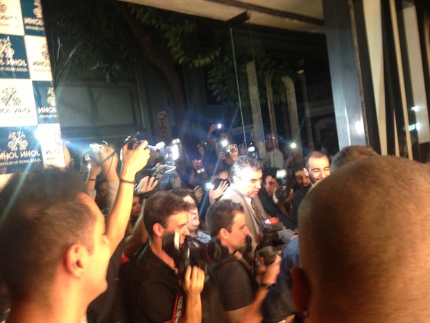 Lindsay Lohan chega em loja em São Paulo (Foto: EGO)