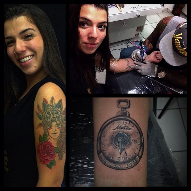 Petra Mattar, filha de Maurício Mattar, exibe tatuagens (Foto: Instagram/ Reprodução)