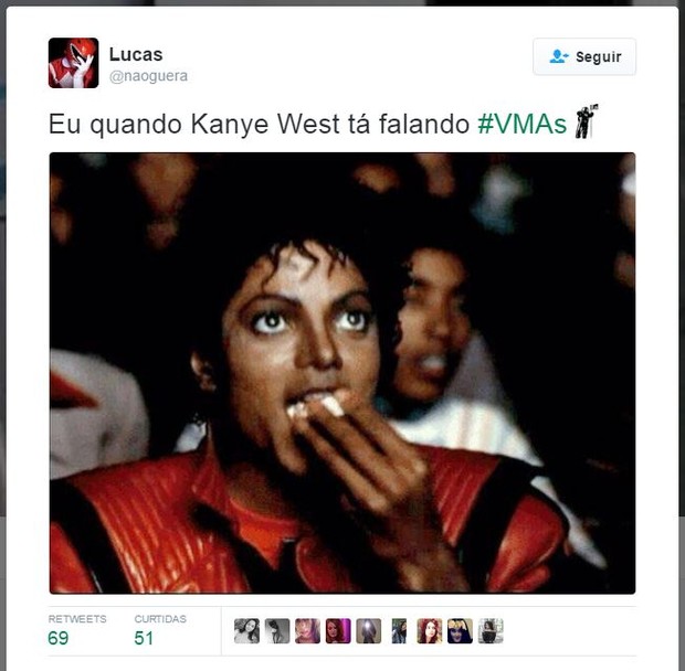 Internautas comentam apresentação de Kanye West no VMA (Foto: Twitter / Reprodução)