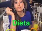 Sabrina Sato aparece comendo doces e salgados em vídeo: ‘Dieta da solteira’