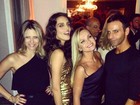 Solteira, Eliana se diverte com amigos em festa em São Paulo