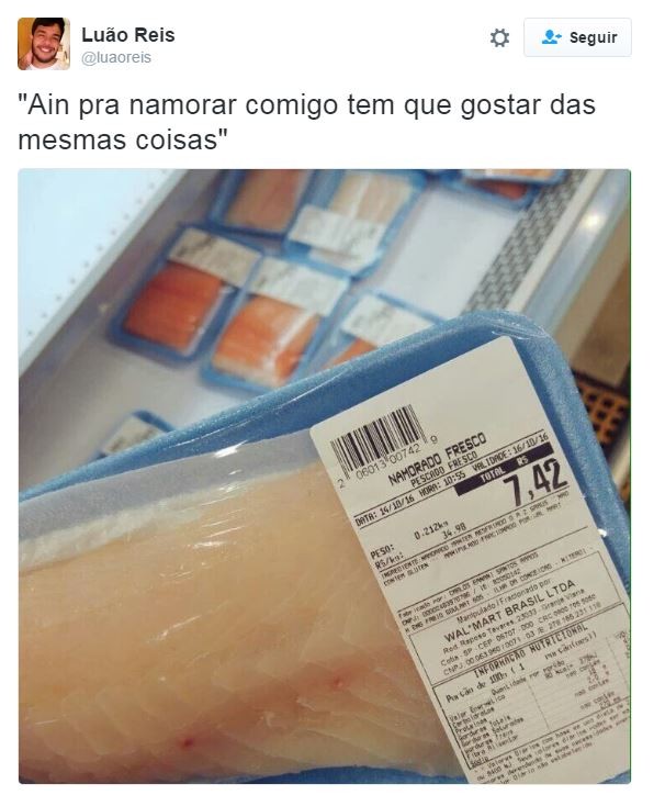 Até embalagem de peixe vira meme no Twitter! (Foto: Twitter / Reprodução)