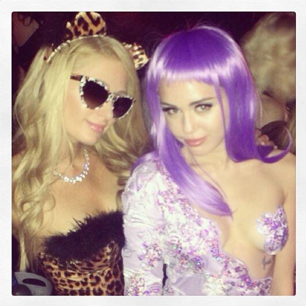 Paris Hilton e Miley Cyrus (Foto: Instagram/Reprodução)