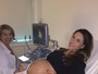 Lizi Benites mostra barrigão de 36 semanas em dia de ultrassonografia