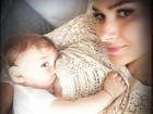 Fernanda Machado dá dicas sobre amamentação: 'Maternidade real'