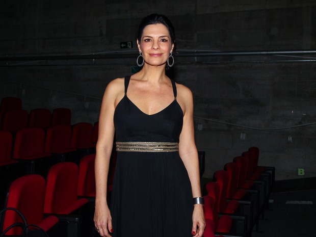 Helena Ranaldi em teatro em São Paulo (Foto: Manuela Scarpa/ Foto Rio News)