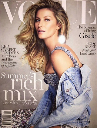 Gisele Bündchen na capa da Vogue australiana (Foto: Reprodução/Instagram)