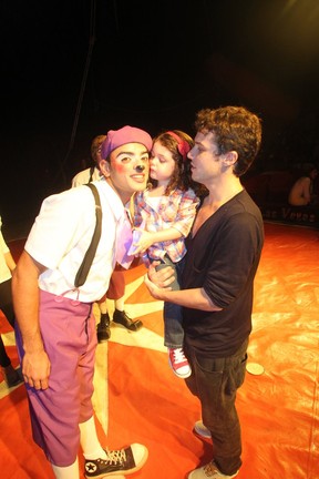 Jayme Matarazzo com a irmã, Maysa, em circo no Rio (Foto: Delson Silva/ Ag. News)
