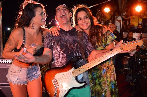 Ivete Sangalo, Alinne Rosa e Durval Lelys (Foto: Felipe Souto Maior/Ag.News)