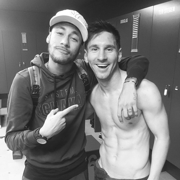 Neymar e Messi (Foto: Instangram / reprodução)