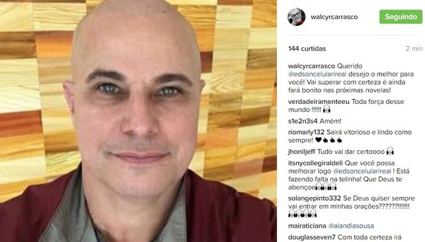 Walcyr Carrasco comenta momento de Edson Celulari (Foto: Instagram / Reprodução)