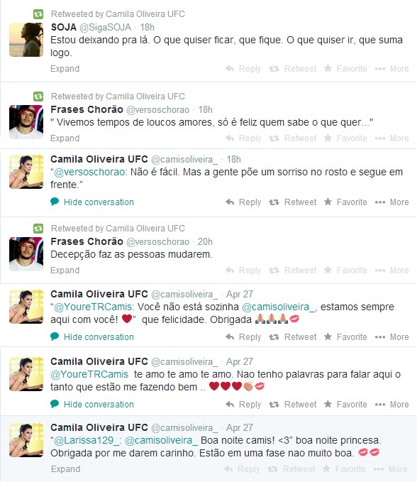 Camila Oliveira, ring girl  (Foto: Twitter/Reprodução)