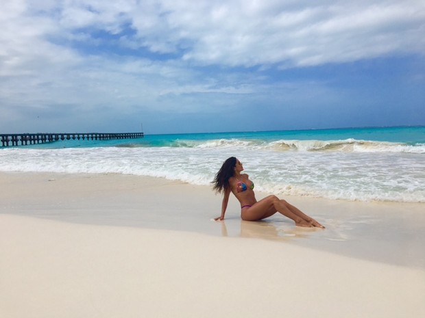 Bárbara Gomes curte férias em Cancún (Foto: Reprodução/Arquivo Pessoal)