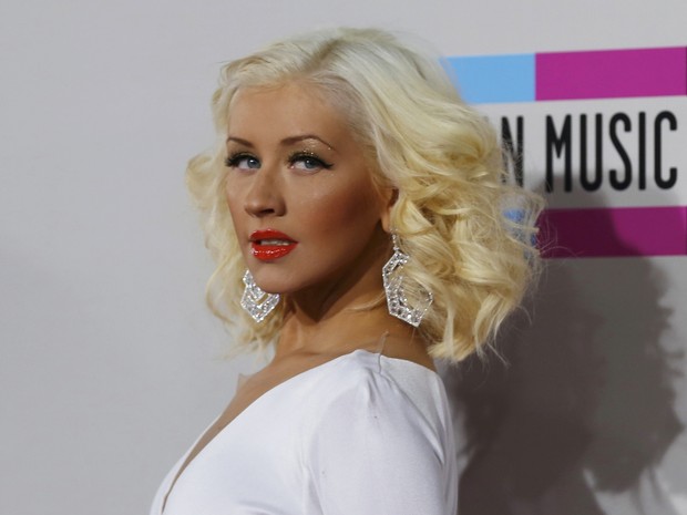 Christina Aguilera no American Music Awards em Los Angeles, nos Estados Unidos (Foto: Mario Anzuoni/ Reuters)