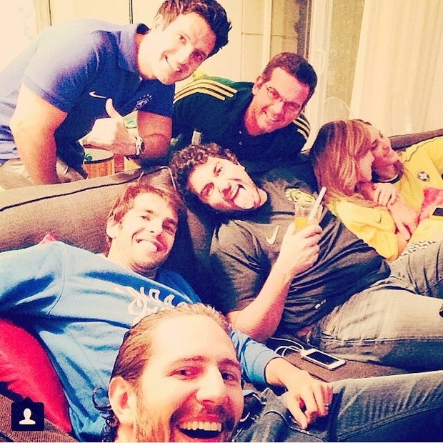 Kaká assiste a jogo do Brasil com amigos (Foto: Instagram/ Reprodução)