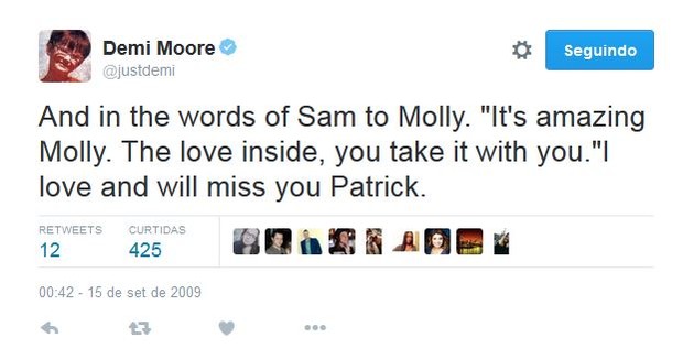 Demi Moore (Foto: Reprodução/Twitter)