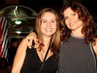 Paula Burlamaqui e Debora Bloch vão a show no Rio