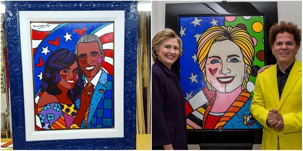 Michelle e Barack Obrama e Hillary Clinton (Foto: Reprodução/Instagram)