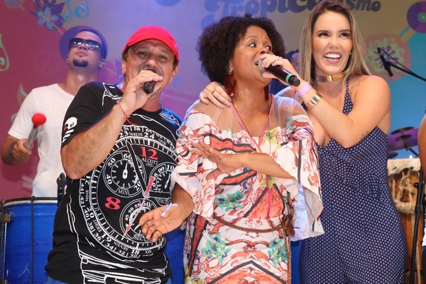 Cantores e cantoras no lancamento do Carnaval da Bahia (Foto: Fred Pontes- Divulgacao)