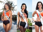 Candidatas a Miss Brasil usam biquíni comportado em fotos oficiais