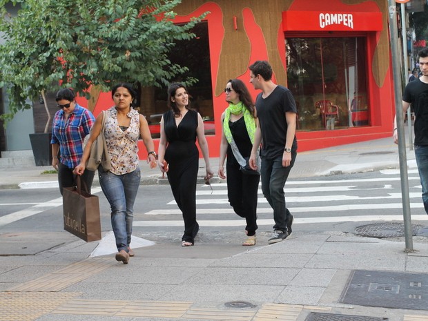 Nigella Lawson passeia em São Paulo (Foto: Thiago Duran / AgNews)