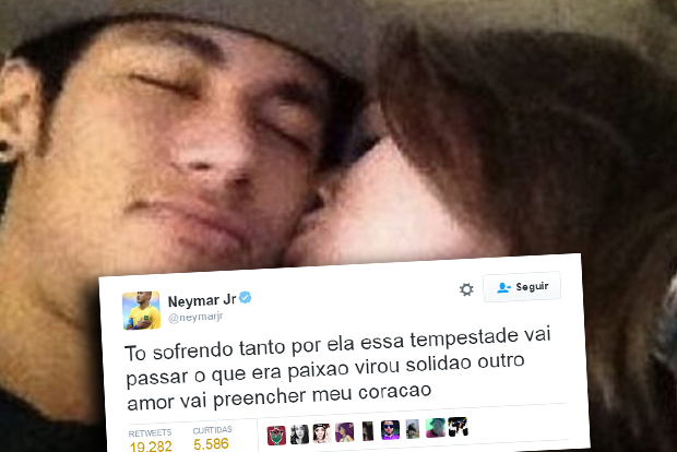 A sofrência de Neymar (Foto: EGO / Twitter)