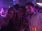 Danielle Winits curte festa com Amaury Nunes em Miami, nos EUA