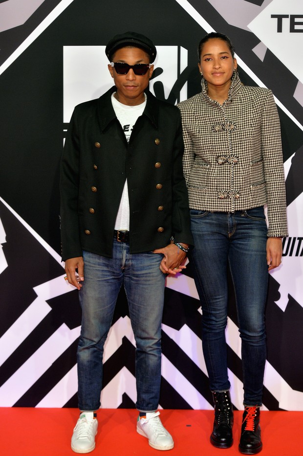 Pharrell Williams e Helen Lasichanh (Foto: Getty Images)