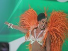 Escolas de samba cariocas gravam a vinheta de carnaval da Globo