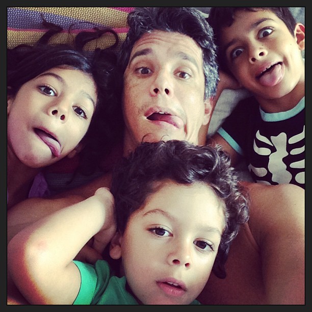 Márcio Garcia e filhos (Foto: Instagram/Reprodução)