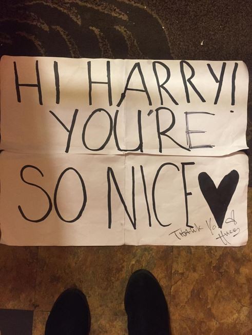 Harry Styles corrige cartaz de fã (Foto: Instagram / Reprodução)