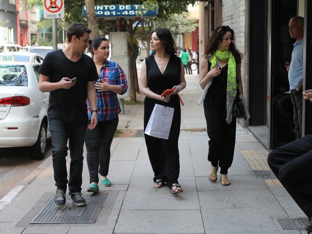 Nigella Lawson passeia em São Paulo (Foto: Thiago Duran / AgNews)