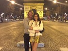 Thor Batista faz passeio romântico com a namorada em Paris