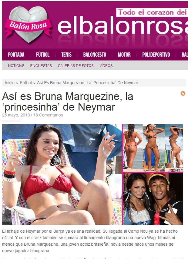Bruna Marquezine (Foto: Reprodução / elbalonrosa.com)