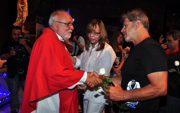 Missa de 20 anos Daniela Perez - Gloria Perez e Raul Gazolla (Foto: Roberto Teixeira/EGO)