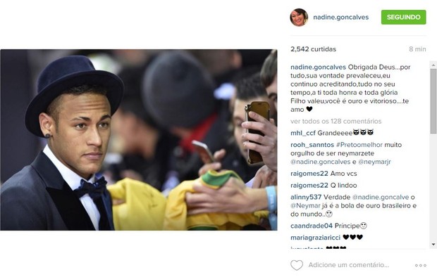 Mãe de Neymar faz homenagem (Foto: Instagram / Reprodução)