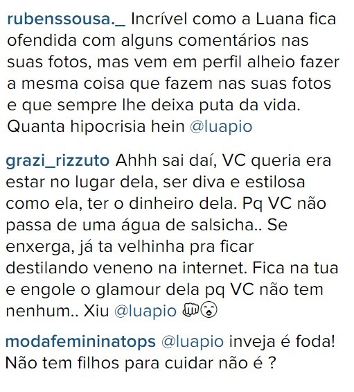 Internautas criticam Luana Piovani após comentário sobre Thássia Naves (Foto: Reprodução/Instagram)